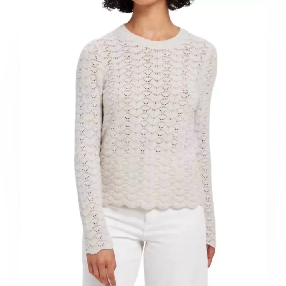 GOLDIE Knit Boucle Crew Sweater | Black
Size XS